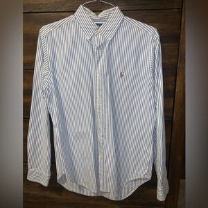 Ralph Lauren blue striped button down